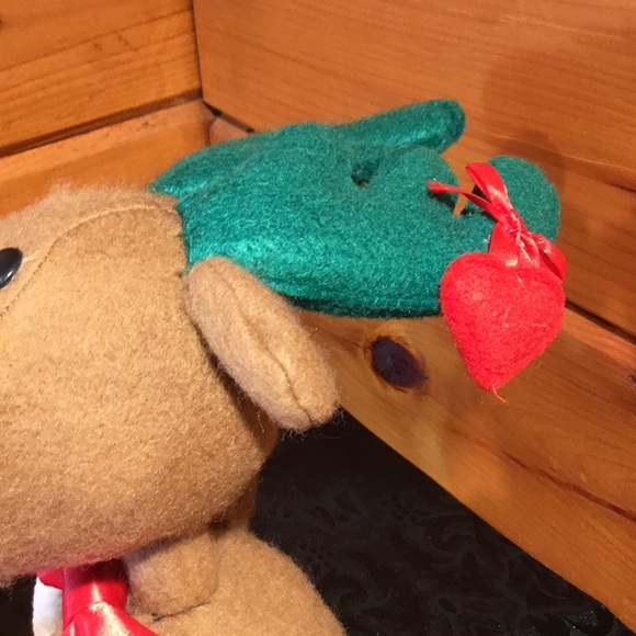 Vtg. Animated Musical Reindeer Plush Music Box - Picture 13 of 16